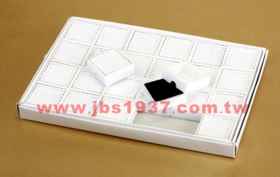 開店銷售小物-陳列用裸石盒-塑膠白裸石盒 - 小