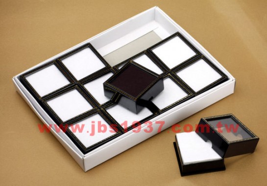 開店銷售小物-陳列用裸石盒-塑膠黑裸石盒 - 大