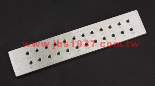 鍛造鐵鎚鉆具-貴金屬鎢鋼拉線板-台製蜂牌 1.05 ~ 2.20 mm 24孔鎢鋼拉線板