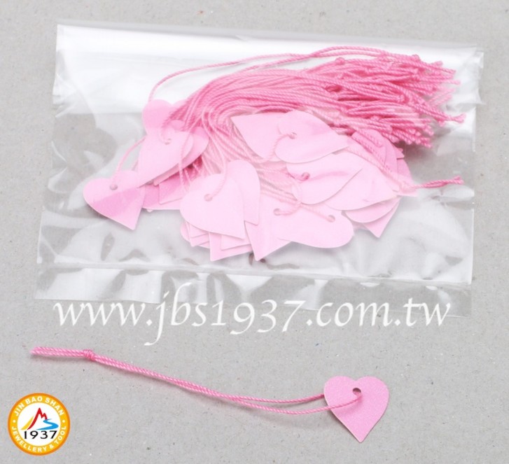 開店銷售小物-吊牌式標價卡-粉紅色-吊牌標價卡- NO.520 愛心