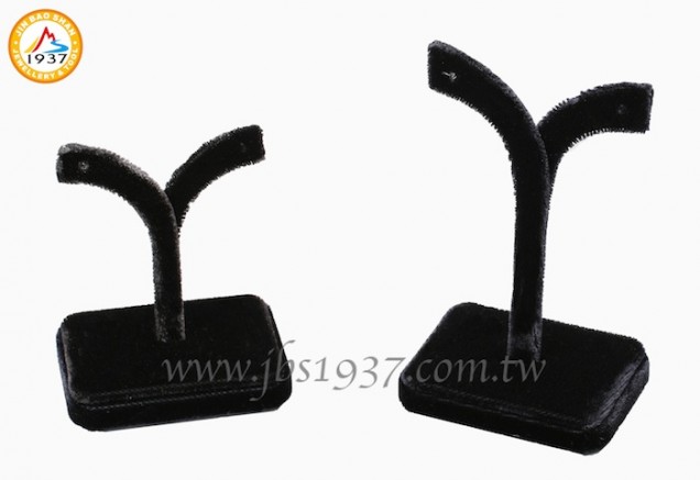 展示陳列道具-黑色系列-小型展示配件-黑-鹿角耳環台 （高、低）