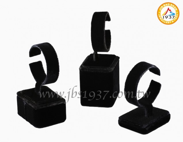 展示陳列道具-黑色系列-小型展示配件-黑-C形手鐲架（高、中、低）