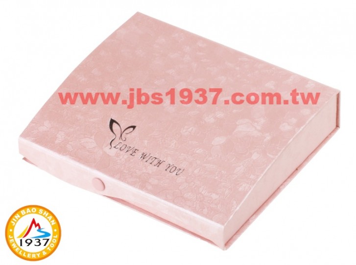 飾品紙盒系列-彩蝶系列-粉紅彩蝶- 小套鍊盒