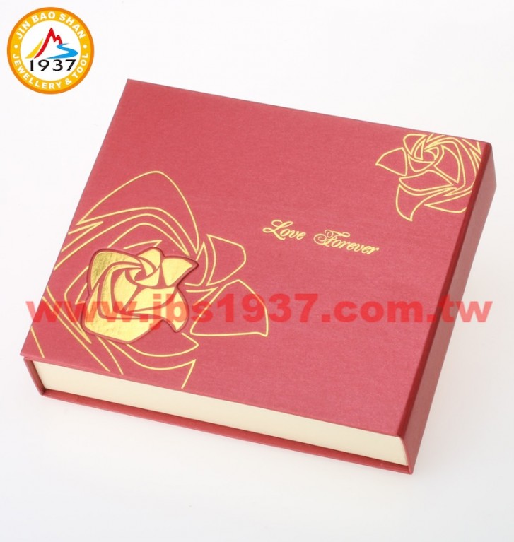 飾品紙盒系列-玫瑰系列-玫瑰- 小套鍊盒