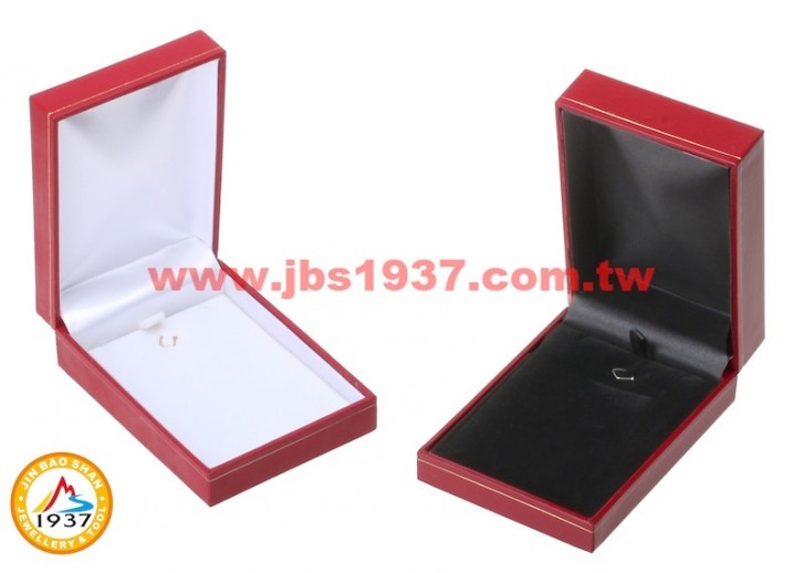 珠寶包裝錦盒-經典復古紅皮盒系列-復古紅皮- 項鏈吊墜盒（特大）