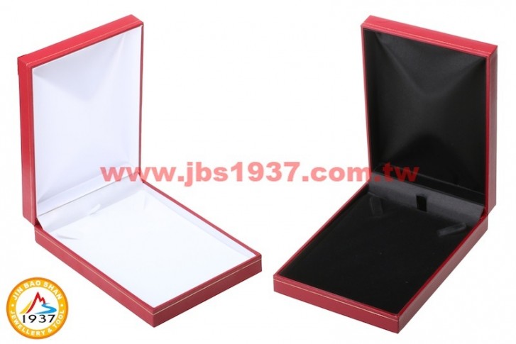 珠寶包裝錦盒-經典復古紅皮盒系列-復古紅皮- 小套鍊盒（2勾）