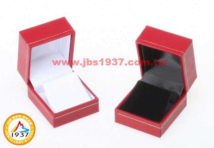 珠寶包裝錦盒-經典復古紅皮盒系列-復古紅皮- 耳環項鏈盒