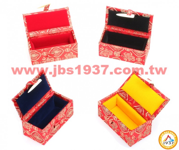 珠寶包裝錦盒-古玩收藏盒系列-紅底-中國風錦盒- 單章盒（大）